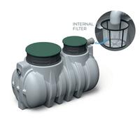 B2C Underground Water Storage Tank Rainwater Harvesting Landscaping Drainage System 2000L