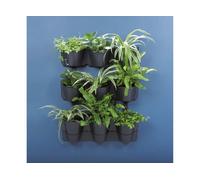B2C Vertical Standing Garden Flower Pots Cascade Balcony Anthracite Plant Wall Wall Cascade