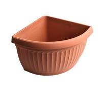 B2C Wall Corner Flower Pot Planter Plastic Terracotta Balcony Garden Hanging Basket Traditional Round 90 Deegree Wall Mounted