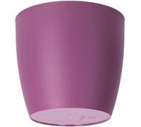 B2C Waste Paper Basket Dust Bin Round Plastic Small Modern Style Home Office Violet Matt 25Cm