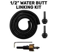 B2C Water Butt Linking Kit + Drill Bit 1/2" 4M Pipe