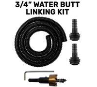 B2C Water Butt Linking Kit + Drill Bit 3/4" 1M Pipe