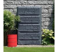 B2C Water Butt Rainwater Collector Wall Mounted Tank 400L Flat Slim Space Saving Anthracite