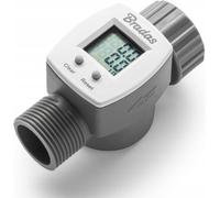 B2C Water Flow Meter Garden Tap Counter Measure With Quick Connect To Hose Outlet 3/4" Bspm - F