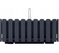 B2C Window Box Flower Pot Planter 4 Colours Rustic Slat Farm House Design Uk Anthracite Large 58Cm With Self Watering + Hanger Kit