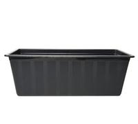 B2C Window Box Flowerpot Planter Rectangle Long Plastic Pot Indoor Outdoor Plant L40Cm X W18Cm X H14Cm Anthracite