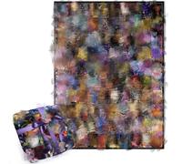 B3 Creepy Blanket, Soft Christmas Blanket Throws 150 X 130cm Sherpa Waffle Fleece Blanket Large Horror Winter Multicolored Sinister Gaming Blanket Spooky Gifts for Sofa Bed Warm Cosy All Season