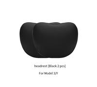 (B3) High-quality leather Headrest and Lumbar Support Neck Pillow For Tesla