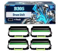 B305 Drum Unit Compatible for Xerox B305 B310 B315 Printers, With Chip Large Capacity 40000 Pages (4 Pack Black)