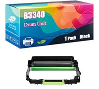 B3340 Drum Unit Compatible for Lexmark B3340 B3442 MB3442 MS331 Printers, High Yield 40000 Pages, Clear Printing with Chip (Black)