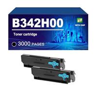 B342H00 Toner Cartridge Compatible For Lexmark MB3442adw MB3442i B3442dw B3340dw Printers, Black Toner 3000 Pages,B342H00-2 PACK