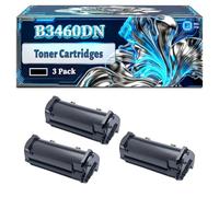 B3460DN Toner Cartridges Compatible for Dell B3460DN Printers, With Chip Large Capacity 20000 Pages (3 Pack Black)