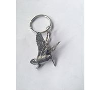 B39 Rising Woodcock made of fine English Pewter on a split ring key-ring Handmade with prideindetails gift packed handmade in sheffield