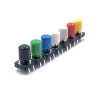 B3F 12 * 12 * 7.3mm Tactile Push Button Switch + A21 Color Hat Momentary Switches Capicro 10Pcs(8)