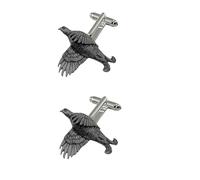 B40 Black Grouse BLACK fine English pewter design cufflinks