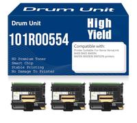 B400 B405 Drum Unit High Yield Compatible 101R00554 Imaging Drum for Xerox VersaLink B400 B405 B400N B405N B400DN B405DN Printers 80000 Pages,3PC-Black