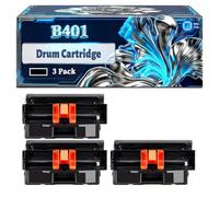 B401 Drum Cartridge Compatible for Okidata OKI B401 B401D B401DN MB441 MB441DN MB451 MB451dn MB451dnw MB451w Printers, With Chip Large Capacity 25000 Pages (3 Pack Black)