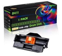 B411 Compatible for Okidata OKI Drum Unit with Chip B411 B412 B431 B432 B512 MB461 MB471 MB472 MB491 MB492 Printers (1 Pack Black)