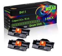 B411 Compatible for Okidata OKI Drum Unit with Chip B411 B412 B431 B432 B512 MB461 MB471 MB472 MB491 MB492 Printers (3 Pack Black)
