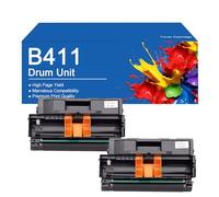 B411 Drum Unrt High Yield Replacement 44574301 44574302 for OKI B411dn B412dn B431dn B432dn B512dn MB471w Printer, Clear Printing,B411-2Set