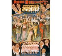 B42 Vintage 1900 Rose Hill English Folly Classic Burlesque Theatre Show Poster Re-Print Reproduction Print Card - A5 (148mm x 210mm)