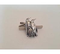 B43 Penguins English Pewter emblem on a Tie Clip 4cm Handmade in sheffield comes with PrideInDetails gift box