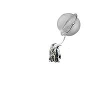 B43 Penguins English Pewter on a Tea Leaf Infuser Stainless Steel Sphere Strainer