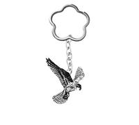 B46 Kestrel Pewter Emblem On A very strong Cloud / Flower keyring hold multiple keys 3D