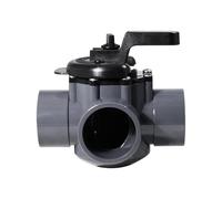 B48B-Three Port 263028 Diverter Valve with 2" PVC Pipe 3 Way Positive Non-Lube for Pools and Spas Replacement Parts