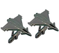 B4B Eurofighter Typhoon Multirole RAF Fighter Jet Military Metal Aircraft Cufflinks