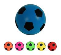 B4E 17.5cm Soft Foam Football - Blue | Soft Sponge Indoor/Outdoor Foam Soccer Ball Games For Unlimited Fun Sport | Suitable For Adults/Kids/Boys/Girls Of All Ages(1 Ball)
