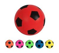 B4E 17.5cm Soft Foam Football - Red | Soft Sponge Indoor/Outdoor Foam Soccer Ball Games For Unlimited Fun Sport | Suitable For Adults/Kids/Boys/Girls Of All Ages (1 Ball)