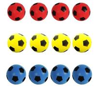 B4E 17.5cm Soft Foam Football - Yellow, Red & Blue | Soft Sponge Indoor/Outdoor Foam Soccer Ball Games For Unlimited Fun Sport | Suitable For Adults/Kids/Boys/Girls Of All Ages (Pack of 12)
