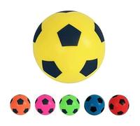 B4E 17.5cm Soft Foam Football - Yellow | Soft Sponge Indoor/Outdoor Foam Soccer Ball Games For Unlimited Fun Sport | Suitable For Adults/Kids/Boys/Girls Of All Ages (Yellow) - 1 Ball