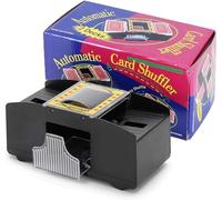 B4E Automatic Card Shuffler Machine | 2 Decks Playing Card Shuffling Machine | Battery Operated Tool for UNO, Texas Hold'em, Home Card Games, Blackjack, Electric Casino Poker