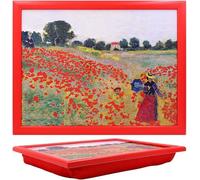 B4E Claude Monet 'the Poppy Field Near Argenteuil' Laptray For Laptops, Crafting, Sewing And Home Decor
