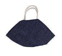 B4E Denim Masks I Fashionable denim face mask soft cotton cloth mask with lovely designs (Dark Denim Blue)