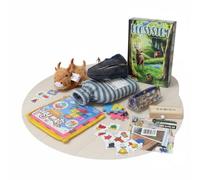 B4E Festive Box, Toys and Games Assortment with Board Games, 3D Puzzles and Household Gifts, Party Pack