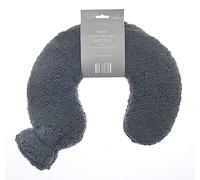 B4E Grey Neck and Shoulder Hot Water Bottle with Soft Teddy Fur Cover| Neck and Shoulder Long Lasting Hot Water Bottle to Release Pain, Headaches and Relax Muscles