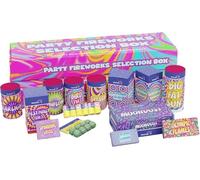 B4E Home Family Multiple Items Party Selection Box | Displayed With Safety Pyrotechnics, Ideal For Diwali/Bonfire/Birthdays/Halloween/New Year/Christmas | Multicolour Party Selection Box For Ages 18+