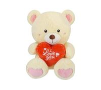 B4E I Love You Teddy Bear With Love Heart | Soft Fill | Valentines Loved One Just For You (12 inch/Bernie Bear)