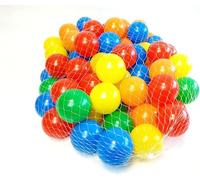 B4E Multi Coloured Soft Play Balls I Plastic I No Sharp Edges, Non Toxic, BPA Free, 5 colours (Pack of 200)