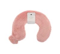 B4E Neck and Shoulder Hot Water Bottle | Ease Pain and Relax Muscles Neck Hot Water Bottles with Popcorn Plush Cover - Assorted Colours (Pink)