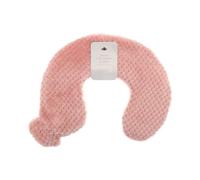 B4E Pink Neck and Shoulder Hot Water Bottle with Soft Popcorn Plush Cover| Neck and Shoulder Long Lasting Hot Water Bottle to Release Pain, Headaches and Relax Muscles