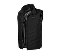 B4E The Eskimo Unisex Heated Gilet - USB Rechargeable Padded Electric Vest, Adjustable Temperature Control, Lightweight Thermal Body Warmer for Men & Women - Black