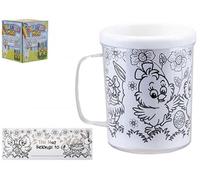 B4E Ultimate Easter Crafts Bundle, Paint Your Own Decorations, Color-in Cup, Filler Eggs, Chenille Chicks (Colour Your OWN Cup Springtime Design)