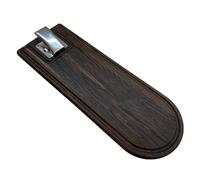 B4K® 570 x 200 x 20 cm Filleting Board Made of Oak Wood Antibacterial Surface Oiled Extra Strong Stainless Steel Clamp Kitchen Board for Filleting Fish Chopping Board for Filleting (Black)