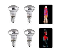 B4U Lava Lamp Bulb, 4 Pack R39 Reflector Bulbs, E14 Dimmable Small Edison Screw SES Spot Light Bulbs, 310 Lumens, Warm White 2700K, 230V