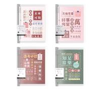 B5 Detachable Inspirational Loose-Leaf Book Does not Thicken Horizontal Lines by Hand -B5 [Box]-Contentment is Always a Pleasure