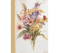 B5 Floral Notebook Journal: Blank Unlined Pages for Sketching and Writing, 7x10 Lightweight Cream Paper Daily Diary